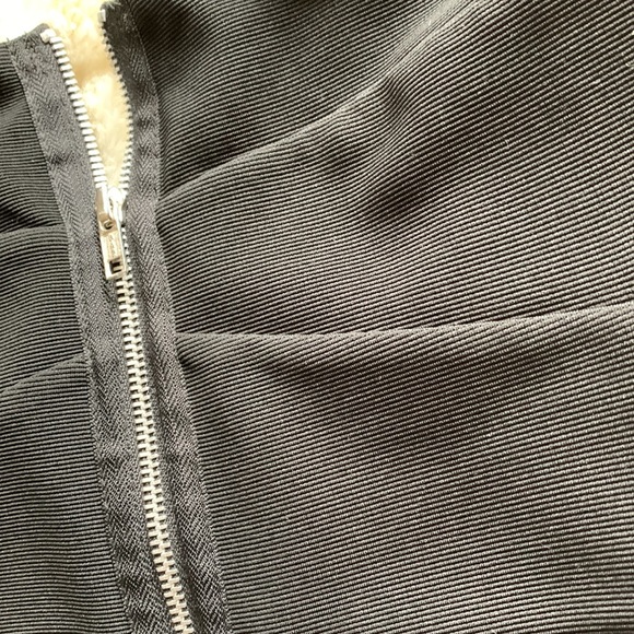 black zipper front cut out sides wide strap tunic tank top S M - Picture 14 of 16